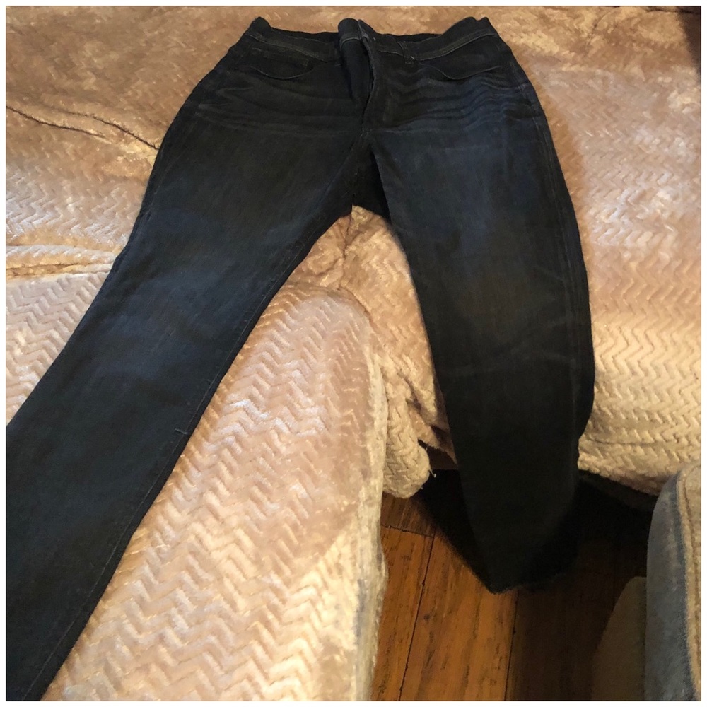 Express High waisted dark stretched jean leggings